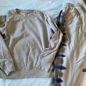Taupe Tie-Dye Set